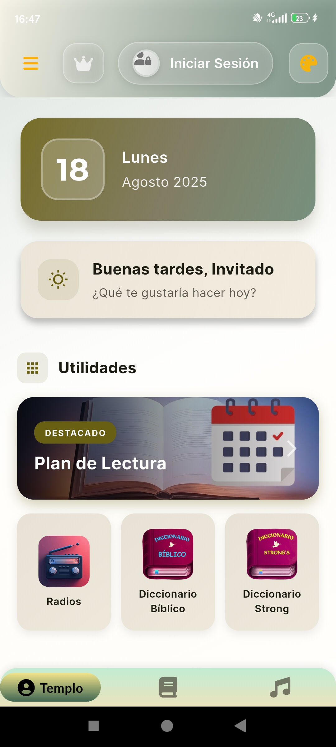 Captura de pantalla 1 de Biblia y Himnos Pro